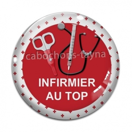 Cabochon Verre - infirmier au top
