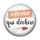 Cabochon Résine - infirmier qui déchire