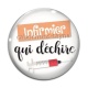 Cabochon Verre - infirmier qui déchire