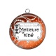 Pendentif Cabochon Argent - meilleure kiné