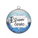 Pendentif Cabochon Argent - super ostéo