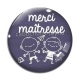 Cabochon Verre - merci maîtresse