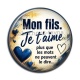 Cabochon Résine - mon fils je t'aime