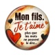 Cabochon Résine - mon fils je t'aime