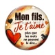 Cabochon Verre - mon fils je t'aime