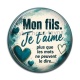 Cabochon Résine - mon fils je t'aime