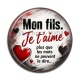 Cabochon Résine - mon fils je t'aime