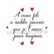 a mon fils n'oublie jamais que je t'aime pour toujours