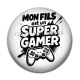 Cabochon Résine - mon fils est un super gamer
