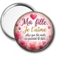 Miroir de poche - ma fille je t'aime plus que les mots ne peuvent le dire