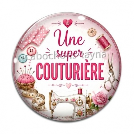 Cabochon Verre - une super couturière