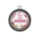 Pendentif Cabochon Argent - une super couturière
