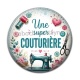 Cabochon Résine - une super couturière