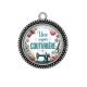 Pendentif Cabochon Argent - une super couturière