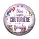 Cabochon Résine - une super couturière
