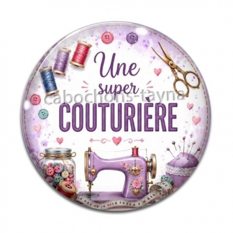Cabochon Verre - une super couturière