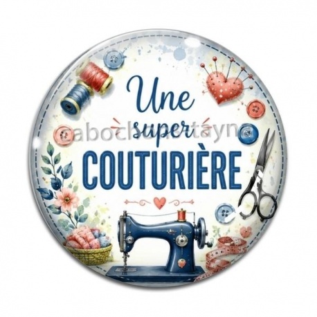 Cabochon Verre - une super couturière