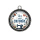 Pendentif Cabochon Argent - une super couturière