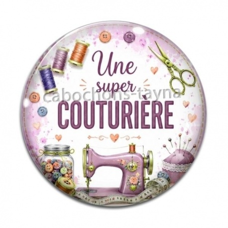 Cabochon Verre - une super couturière
