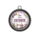 Pendentif Cabochon Argent - une super couturière