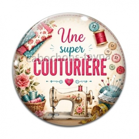 Cabochon Verre - une super couturière