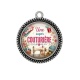 Pendentif Cabochon Argent - une super couturière