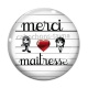 Cabochon Verre - merci maîtresse
