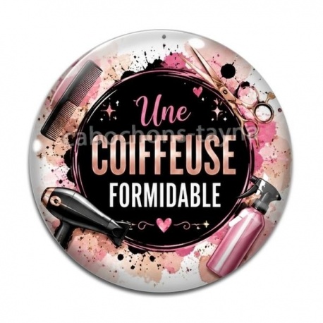 Cabochon Verre - une coiffeuse formidable