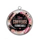 Pendentif Cabochon Argent - une coiffeuse formidable