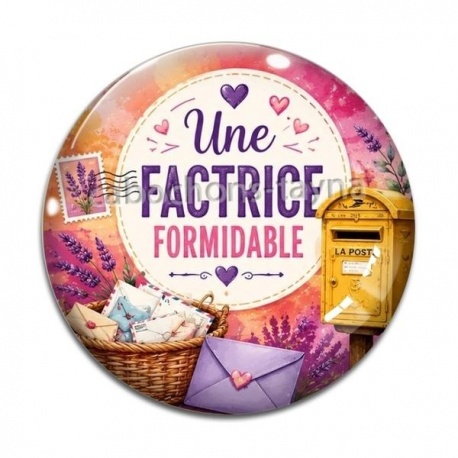 Cabochon Verre - une factrice formidable