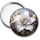 Miroir de poche - fleur lys
