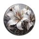 Cabochon Résine - fleur lys