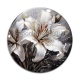 Cabochon Verre - fleur lys
