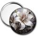 Miroir de poche - fleur lys