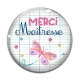 Cabochon Verre - merci maîtresse