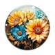 Cabochon Verre - tournesol