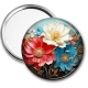 Miroir de poche - fleur 