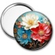 Miroir de poche - fleur 