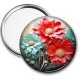 Miroir de poche - fleur 