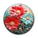 Cabochon Résine - fleur 