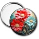 Miroir de poche - fleur 
