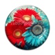 Cabochon Verre - tournesol