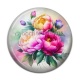 Cabochon Résine - fleur pivoine