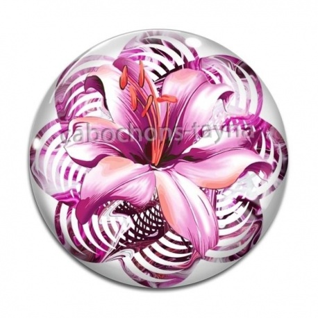 Cabochon Verre - lys