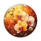 Cabochon Verre -  orchidée