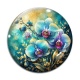 Cabochon Verre -  orchidée