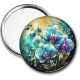 Miroir de poche -  orchidée