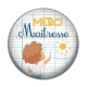 Cabochon Résine - merci maîtresse