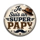 Cabochon Verre - je suis un super papy