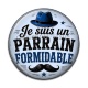 Cabochon Résine - je suis un parrain formidable